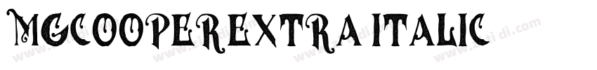 MgCooperExtra Italic字体转换